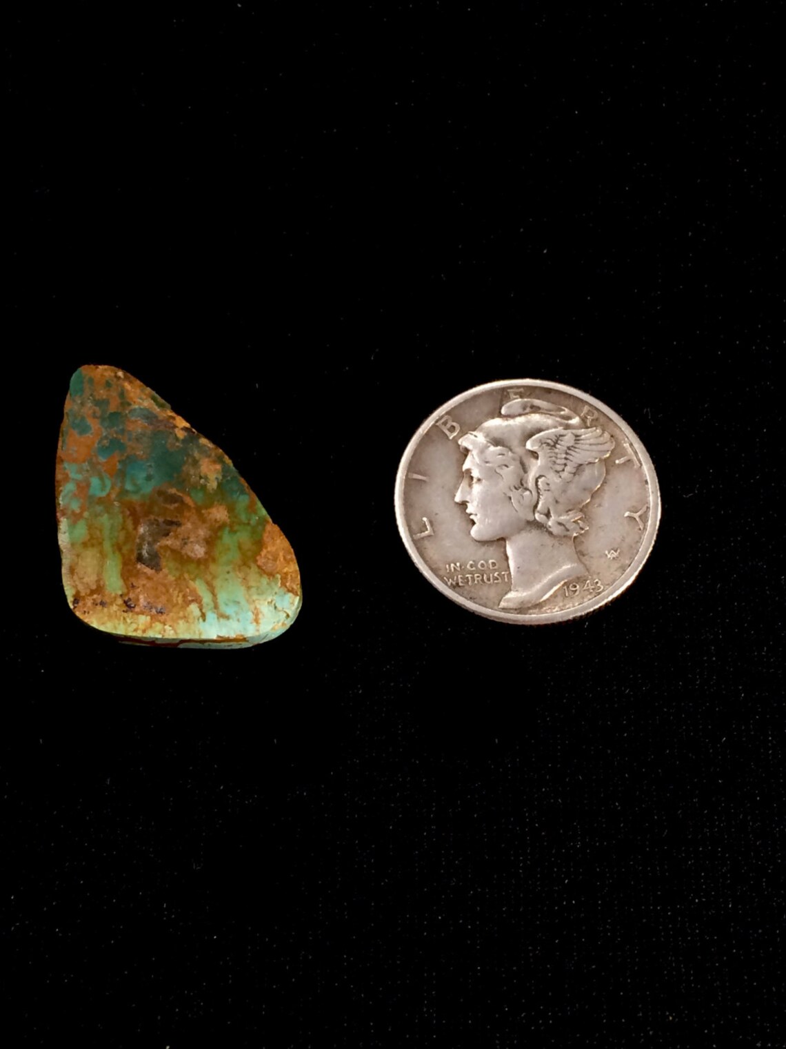 Pilot Mountain Turquoise Montezuma Mine Natural Cabochon 9.8 Etsy
