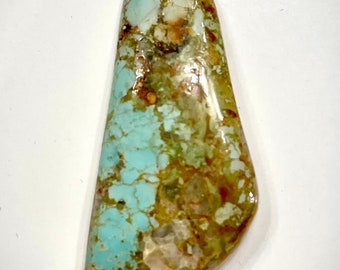 Crow Springs Turquoise Natural Stone High Grade Cab Handmade Cabochon from Nevada Mine 32.4 CTS