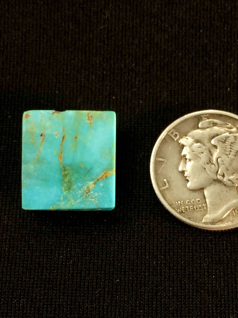 Cripple Creek Turquoise Gem Natural High Grade Cabochon 8.2 Etsy