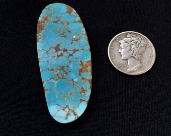 Number 8 Turquoise Large Natural Gem High Grade #8 Cabochon