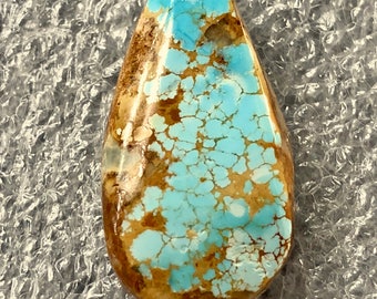 Number 8 Turquoise Large Natural Gem High Grade #8 Cabochon 18.5 CTS