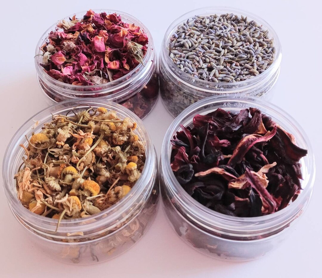 Organic Dried Rose Buds & Petals Dried Herbs Red Rose Petals Herbalism