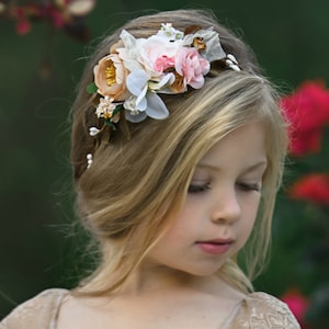 Spring  Flower Crown, Flower Tiara, Floral crown, Flower Halo, Bohemian flower crown, Bridal Crown, Flower girl Crown, Floral Hair Wreath