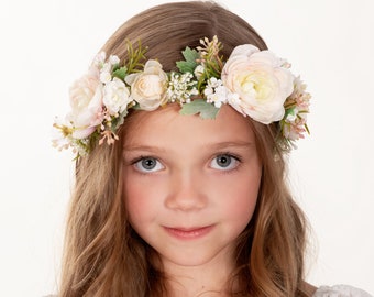Spring  Flower Crown, Flower Tiara, Floral crown, Flower Halo, Bohemian flower crown, Bridal Crown, Flower girl Crown, Floral Hair Wreath