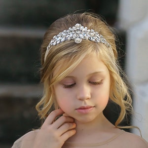 Baby headbands,Baby headband,bridal headband, rhinestone  Gatsby baby girl headband, baptism headband,flower girl headband, Wedding headband