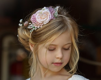 Diademas para bebé, diadema para niña, diadema de nailon floral, diadema con corona de flores, diademas de nailon, diadema para recién nacido, diadema para bebé, lazos para el pelo