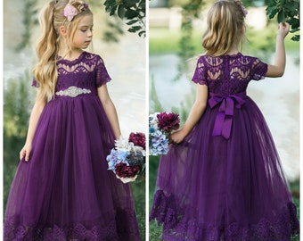 eggplant lace dress