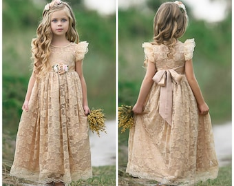 flower girl country dresses