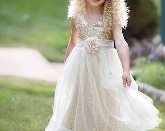 barn wedding flower girl dresses