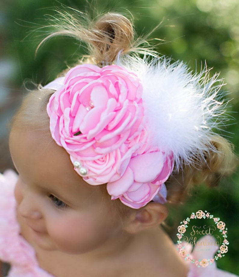 feather headband for baby girl