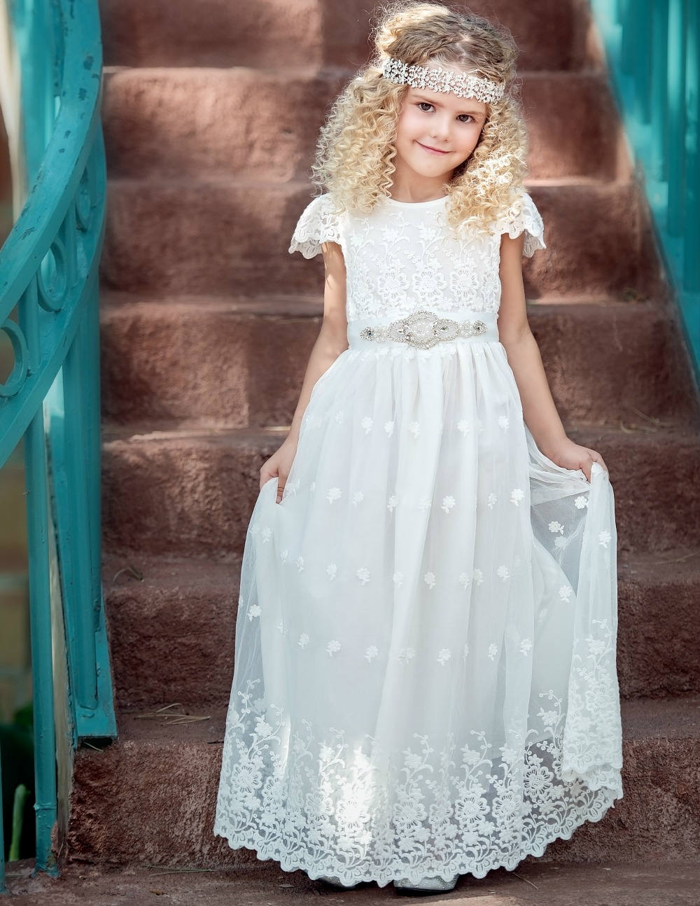 bohemian style communion dresses
