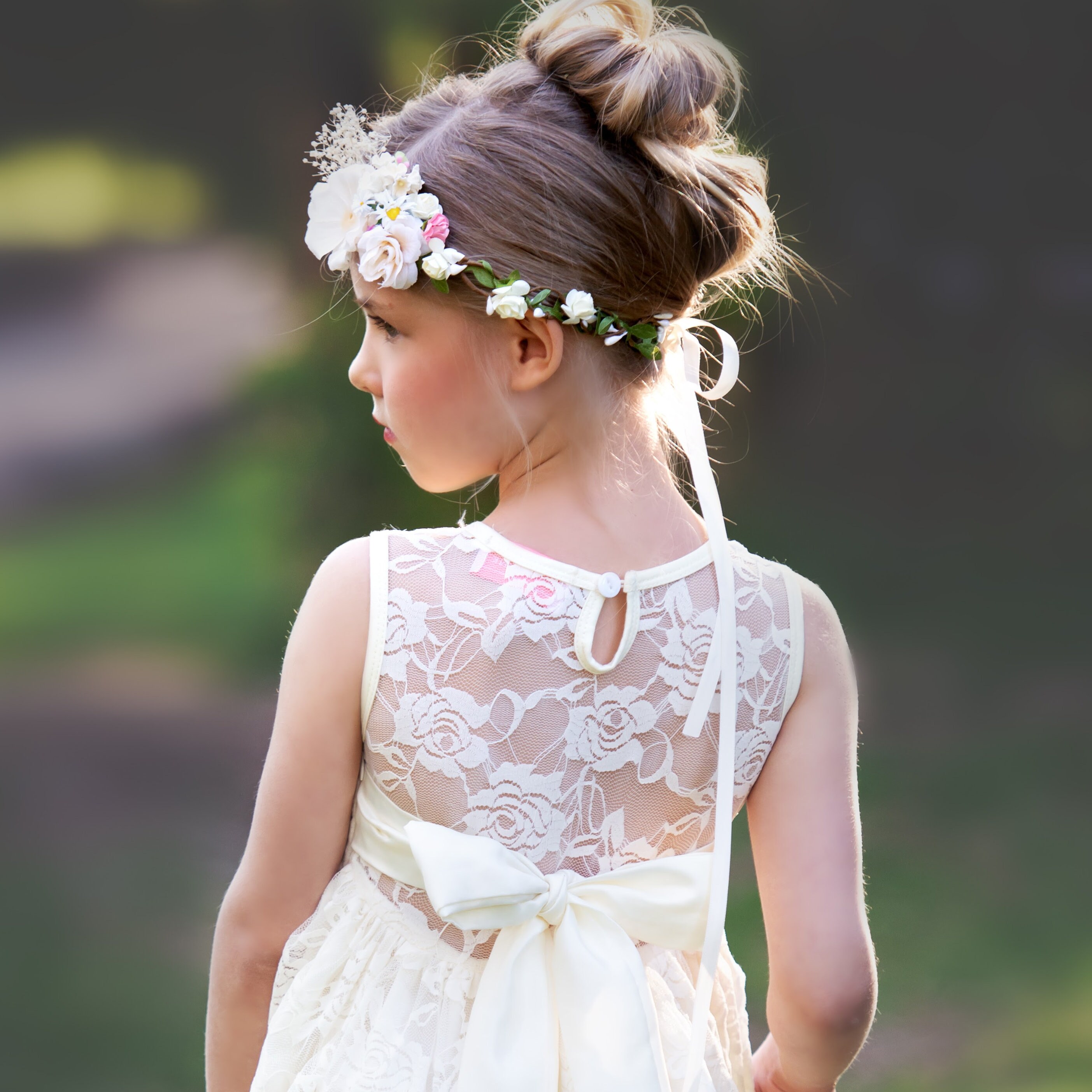 SALE White Lace Flower Girl Dress Lace Flower Girl Dresses Etsy