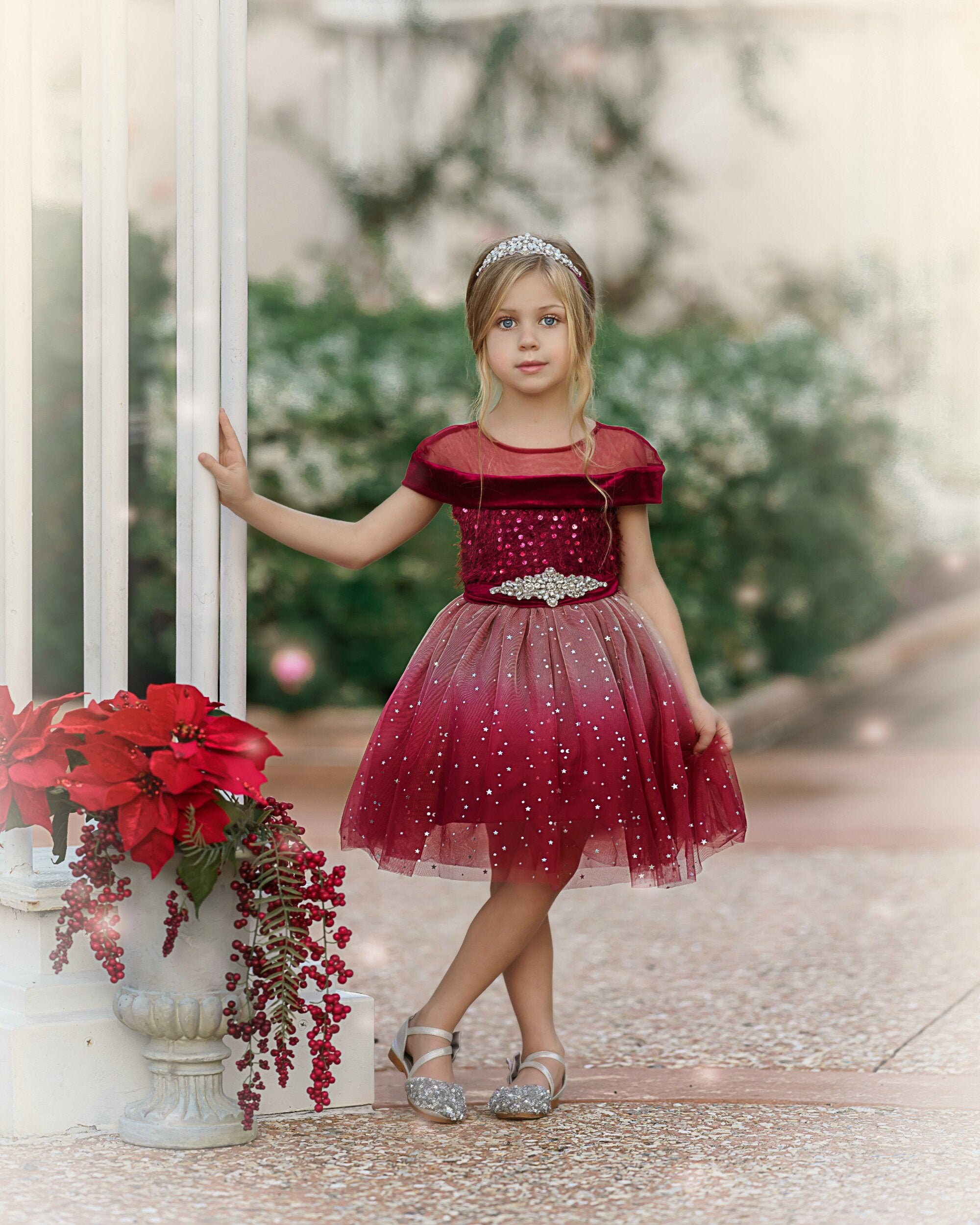 toddler red christmas dress