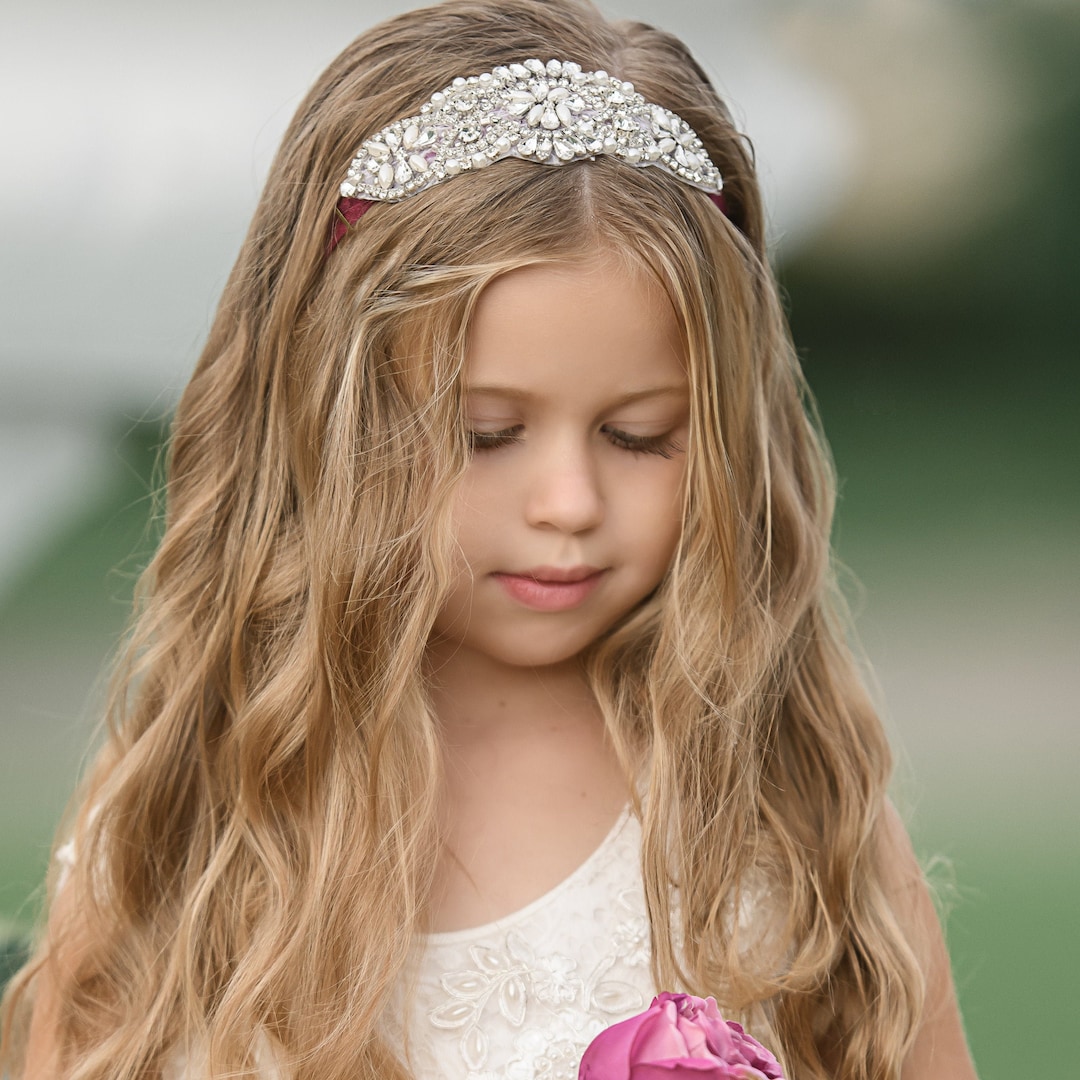 Baby Headband, Flower Girl Headband, Crystal Headband,bridal Headband