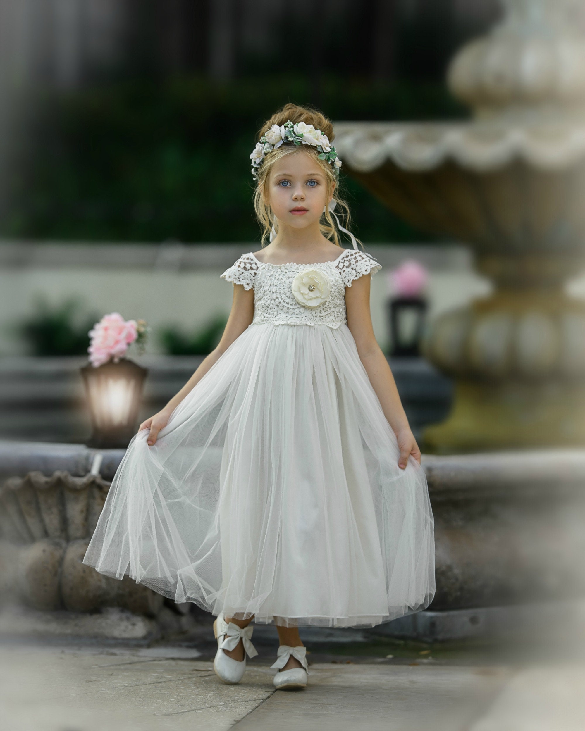 baby ivory lace dress