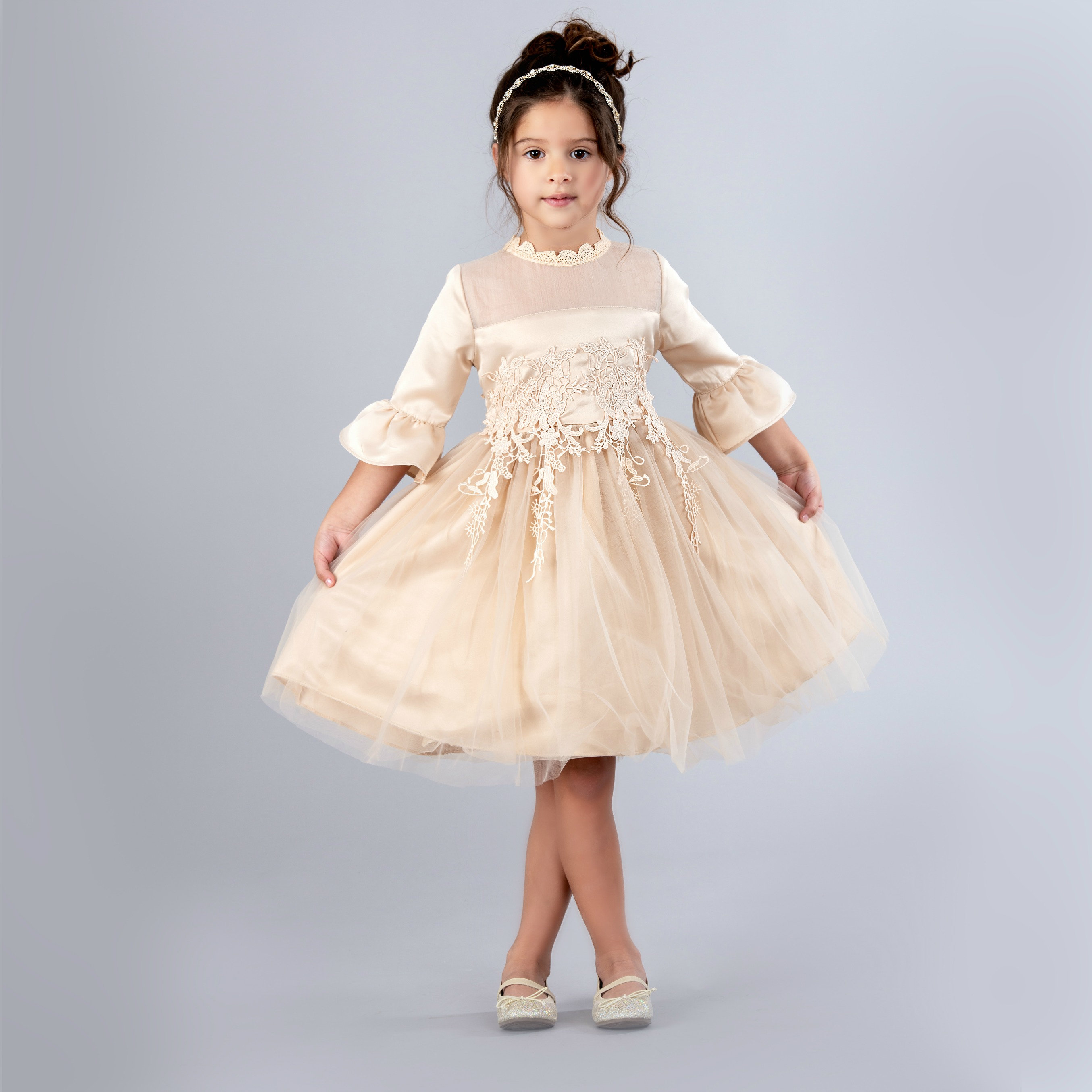Champagne Flower Girl Dresses