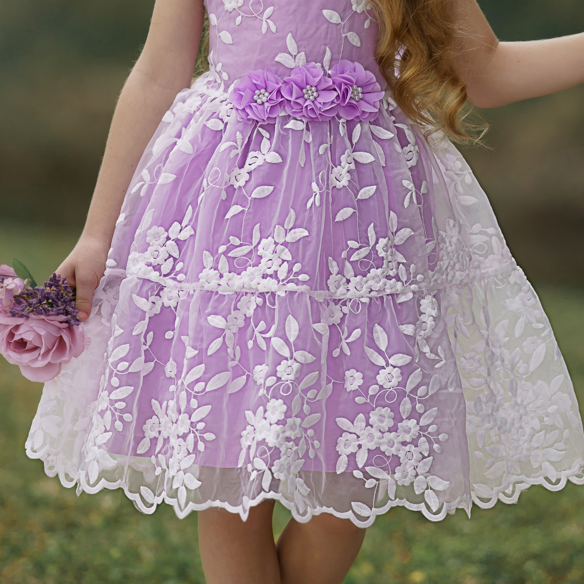 Girls Dress Lace Flower Girl Dress Yellow Girls Lace Dress Etsy