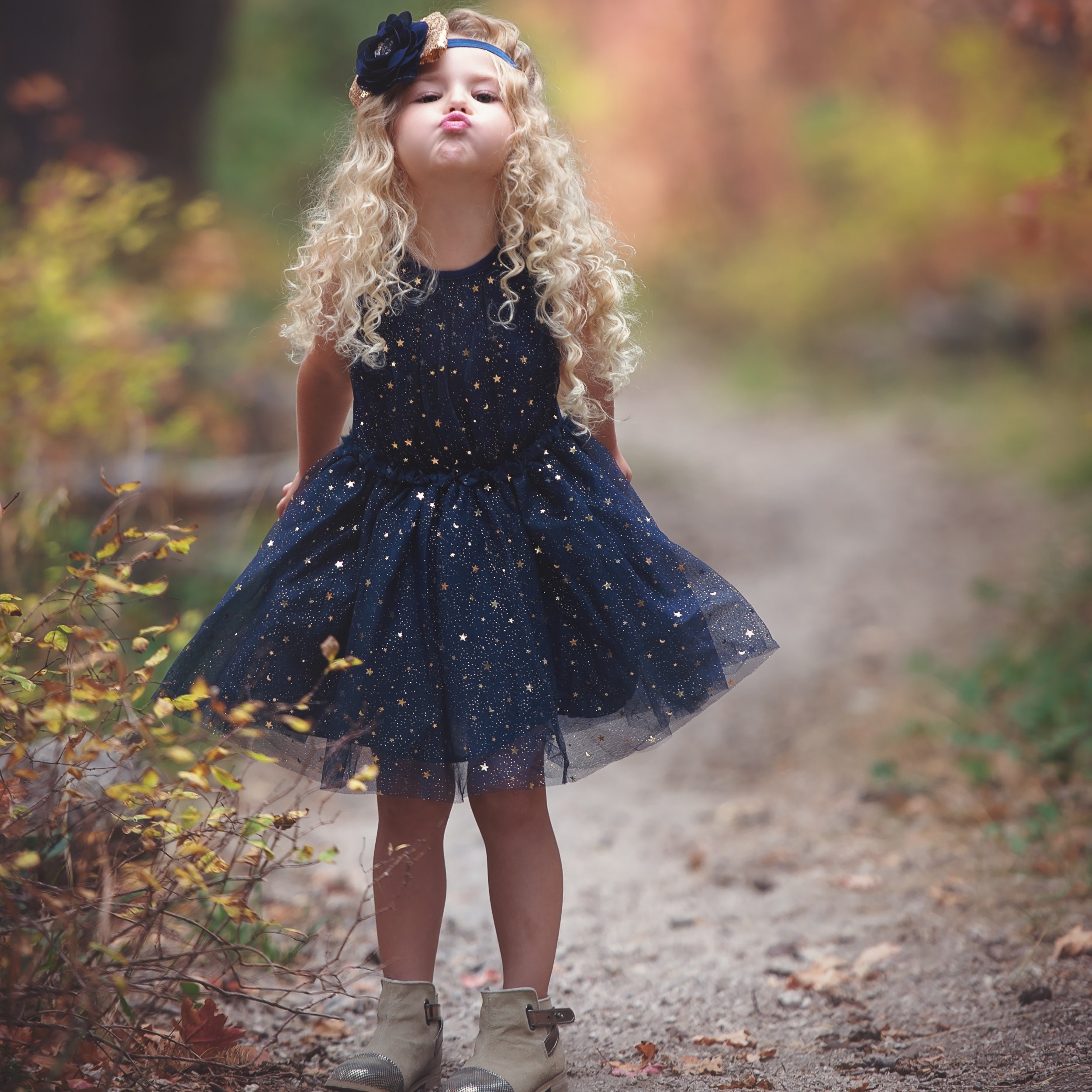 gold girl dress,Navy Blue Tulle dress ...