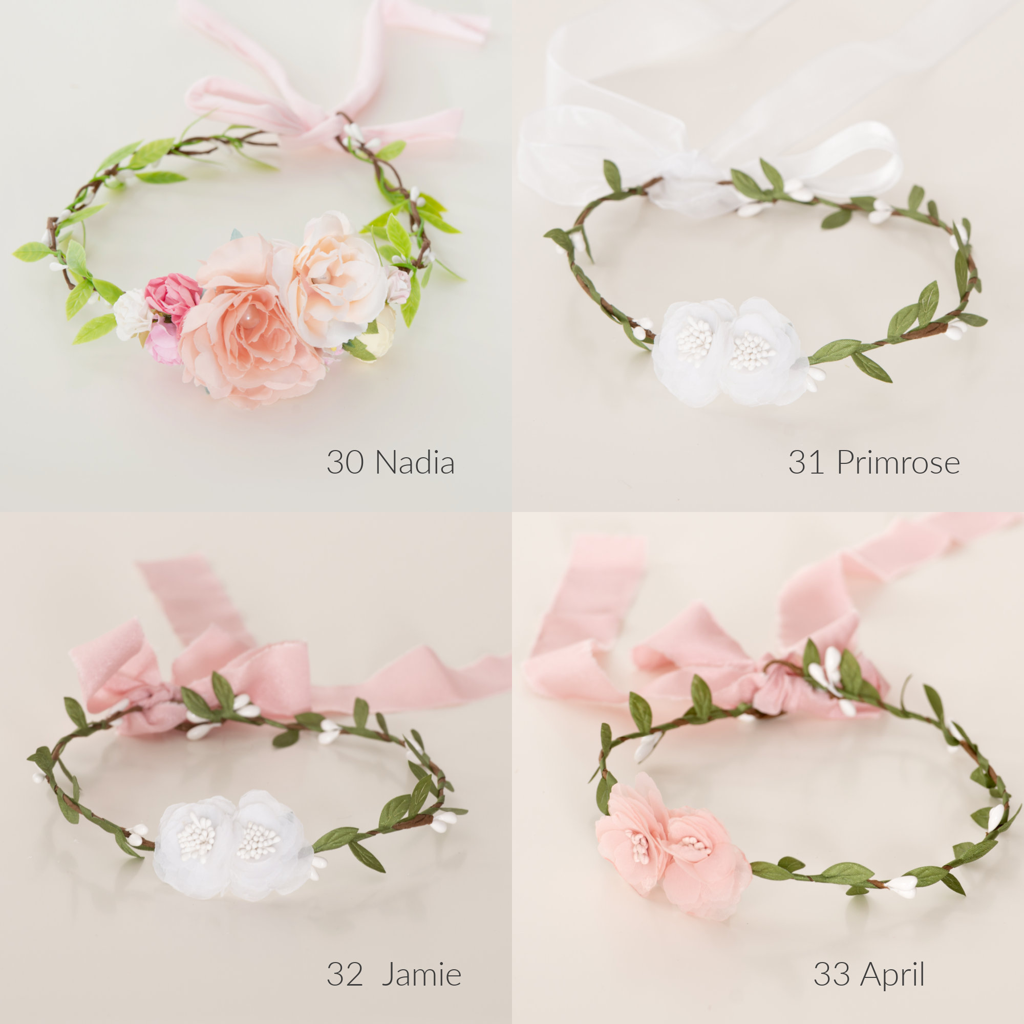 Blush pink flower crown kit Floral crown for girl Hair wreat - Inspire  Uplift