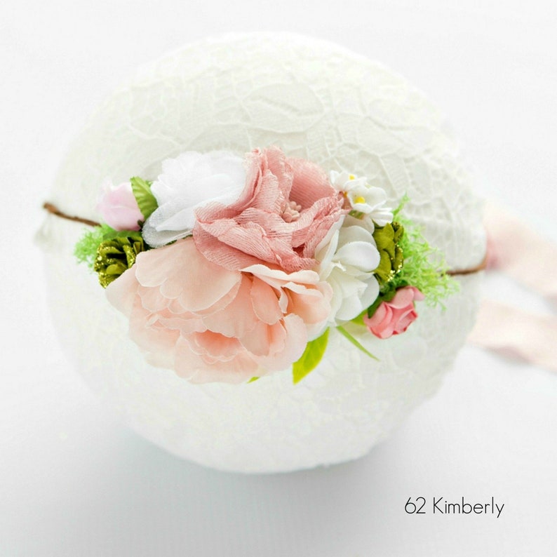 Flower Tiara Bohemian flower crown Bridal Crown Floral Hair Wreath Flower girl Crown Aqua Flower Crown Floral crown Flower Halo