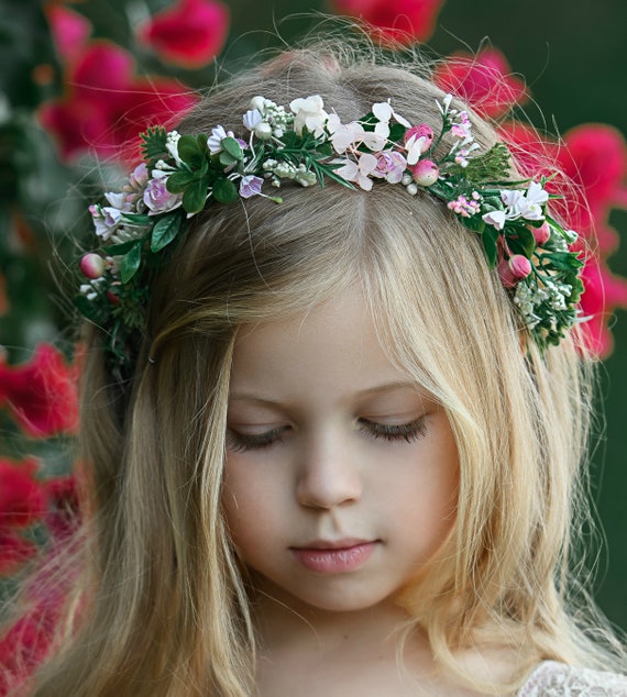 Corona de flores para niña - Adriels Moda Infantil