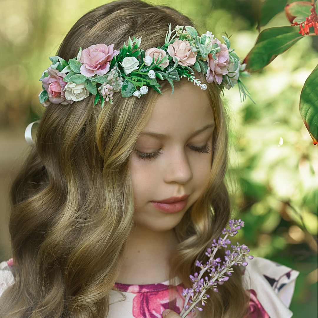 Spring Flower Crown, Flower Tiara, Floral Crown, Flower Halo, Bohemian