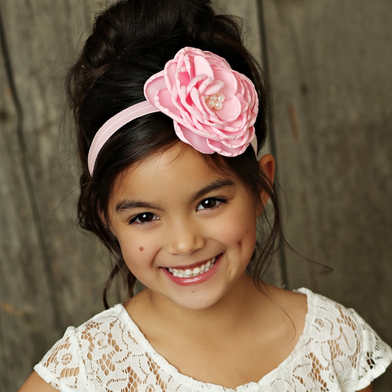 Red Baby Headband newborn Headbandbaby Headbandsflower Etsy