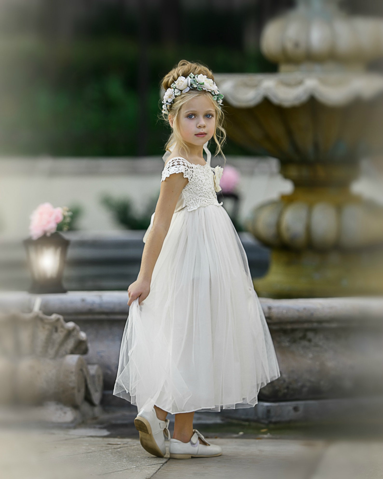 Flower Girl Dress Flower Girl Dresses Ivory Lace Dress Lace Etsy — free download