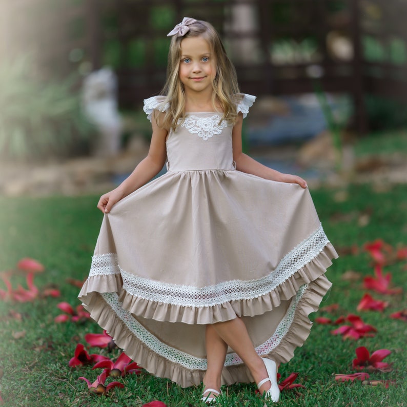 Flower Girl Dress Flower Girl Dresses Cream Lace Dress Lace - Etsy