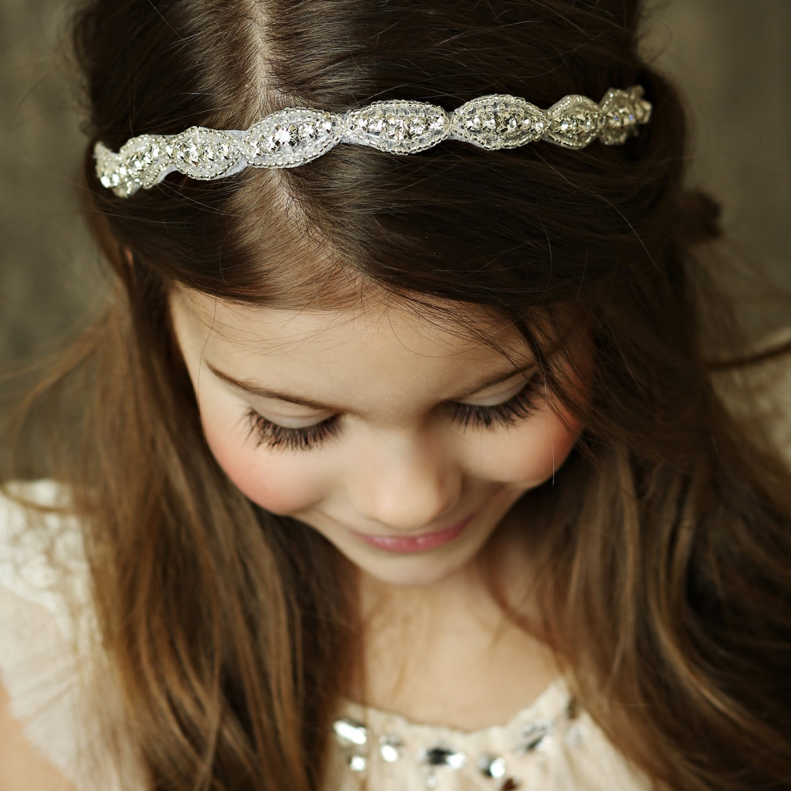 Rhinestone Bridal Headband Wedding Headband Flower Girl - Etsy