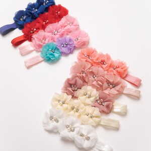 baby headband velvet bow newborn girl big hair bows red turban christmas infant toddler jersey gift cream patterened hairbands hairbows soft shower outfit headwrap box knotted knot band hairband hairwrap  ribbed christening white baptism flower pink