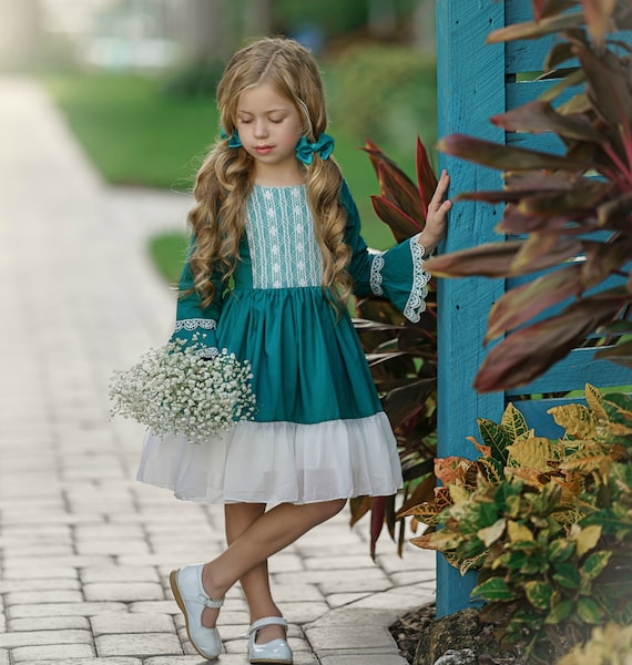 Mustard Yellow Flower Girl Dress Flower Girl Lace Dresslong - Etsy
