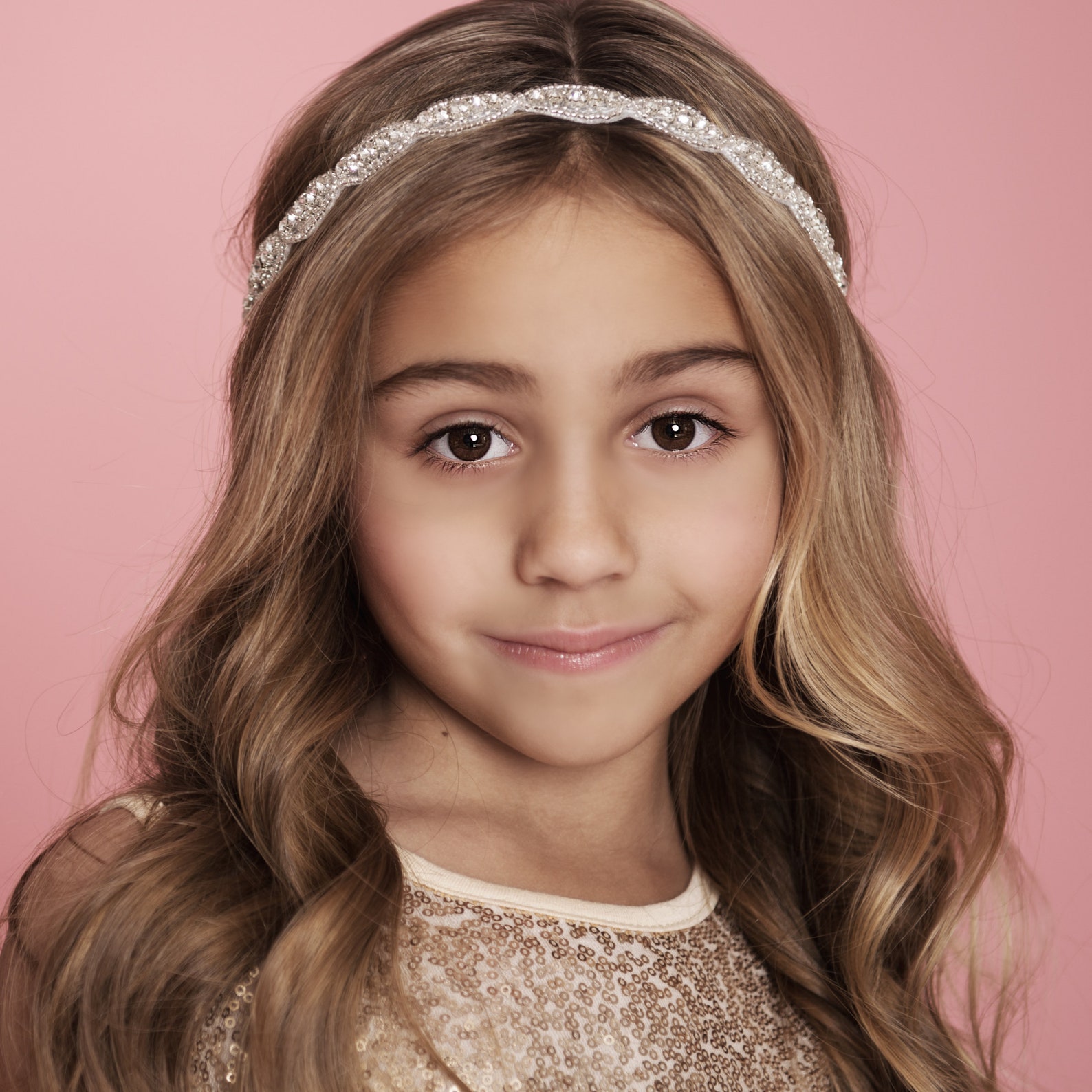 Rhinestone Bridal Headband Wedding Headband Flower Girl Etsy