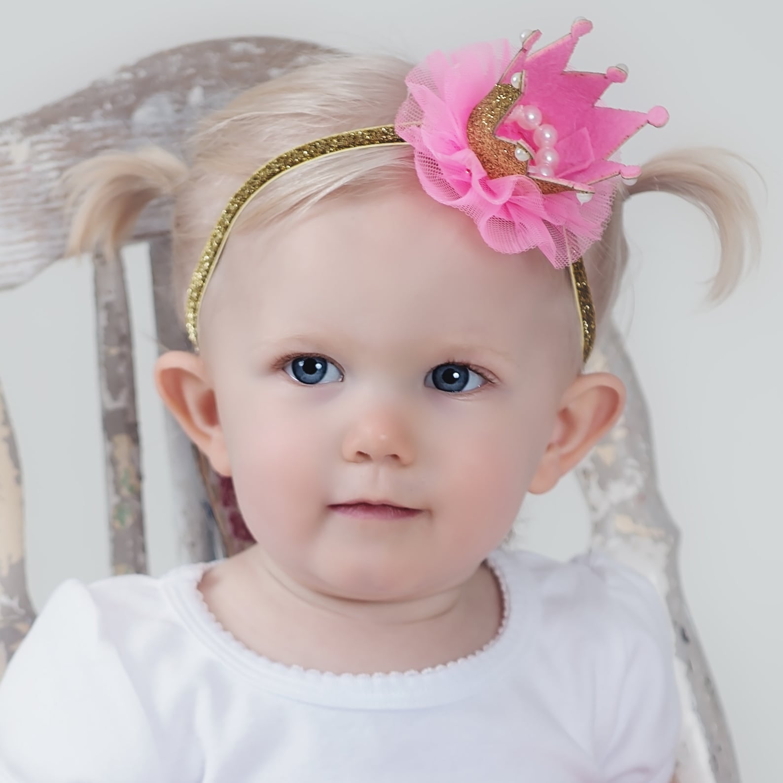 Gold Baby Crown Headband Crown Headband Baby Headband Gold Etsy