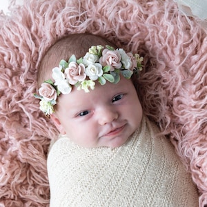 Spring Summer Flower Crown, Flower Tiara, Floral crown, Flower Halo, Girls flower crown, Bridal Crown, Flower girl Crown, Floral Hair Wreath