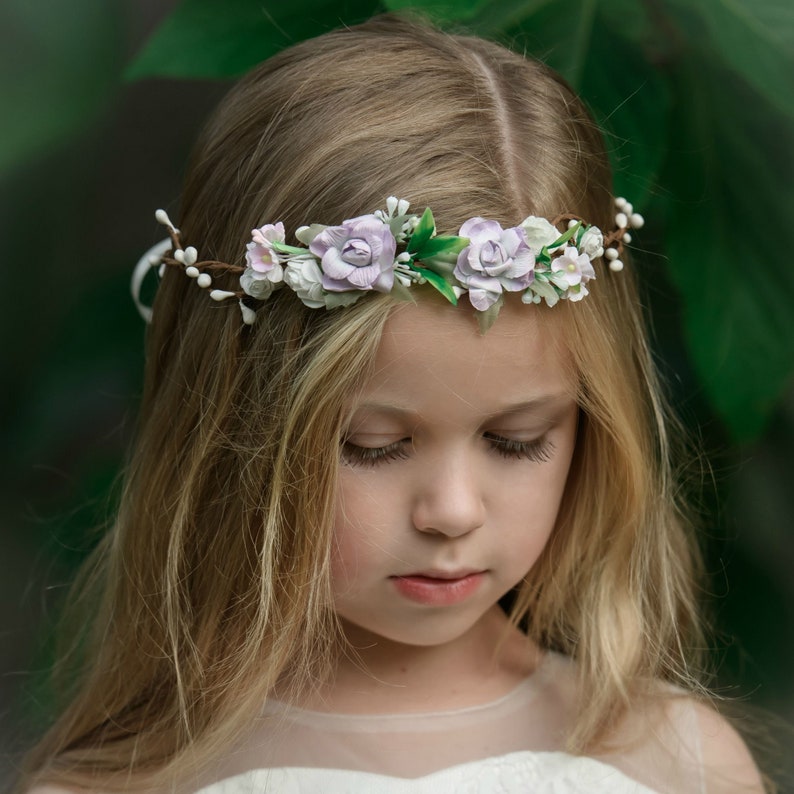 Flower Tiara Bohemian flower crown Bridal Crown Floral Hair Wreath Flower girl Crown Aqua Flower Crown Floral crown Flower Halo