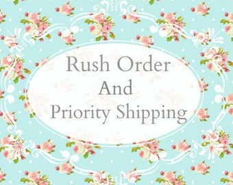 Rush order and priority mail shipping upgrade