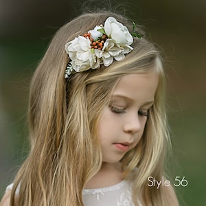 Pink Baby headbands,Baby girl headband, floral nylon headband, flower crown headband,Newborn headband, Infant Headband, Flower Headband