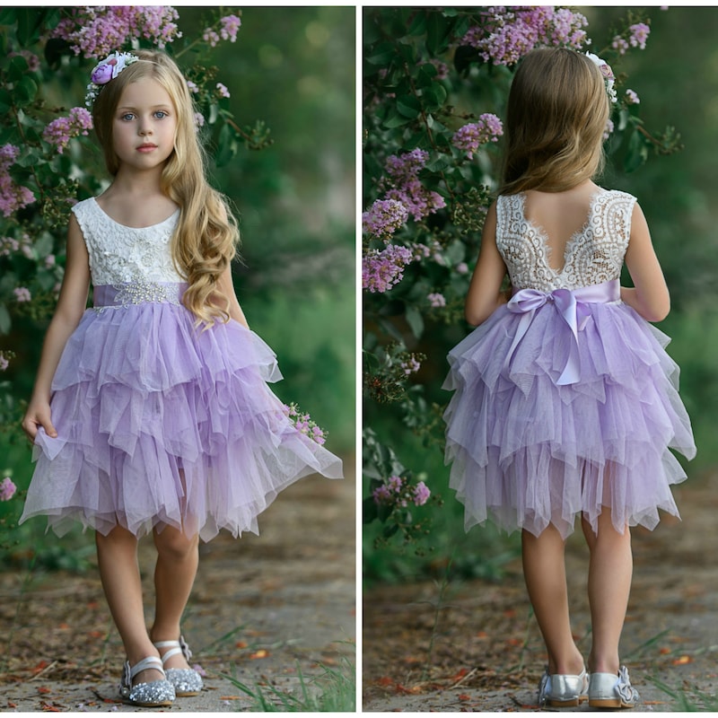 The Wildflower - Baby Floral Dress - Lavender