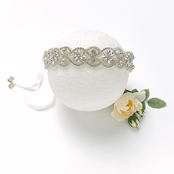 Brudhårband med kristall, hårband med strass till balen, håraccessoarer för bröllop, bohemiskt brudhårband, brudtärnehårbonad, blomsterflicka 36