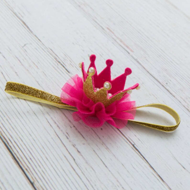 Gold Baby Crown Headband Crown Headband Baby Headband Gold Etsy