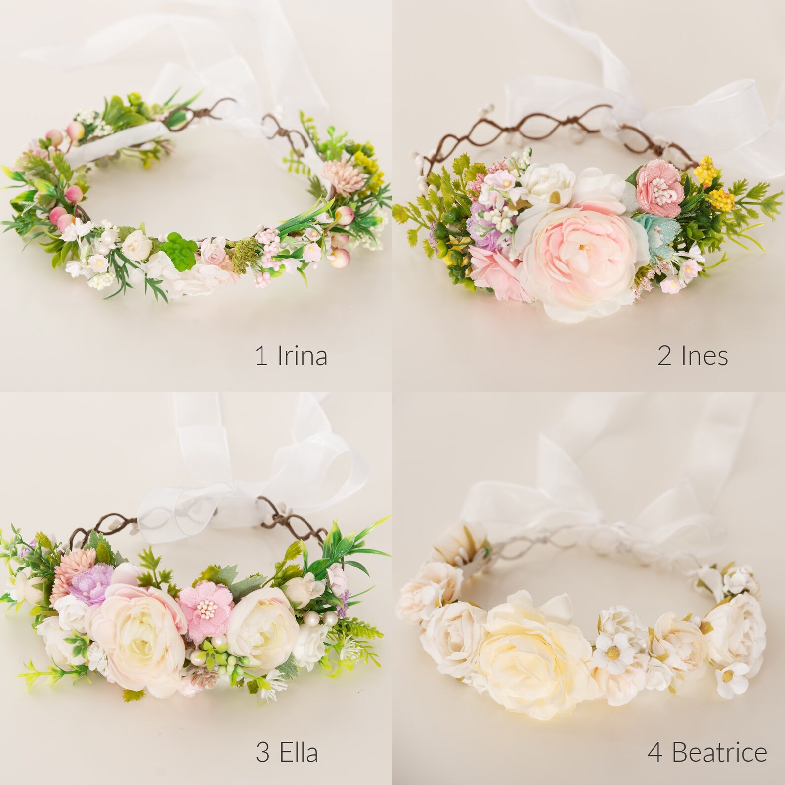 Flower Girl Crown - Headband - Donna