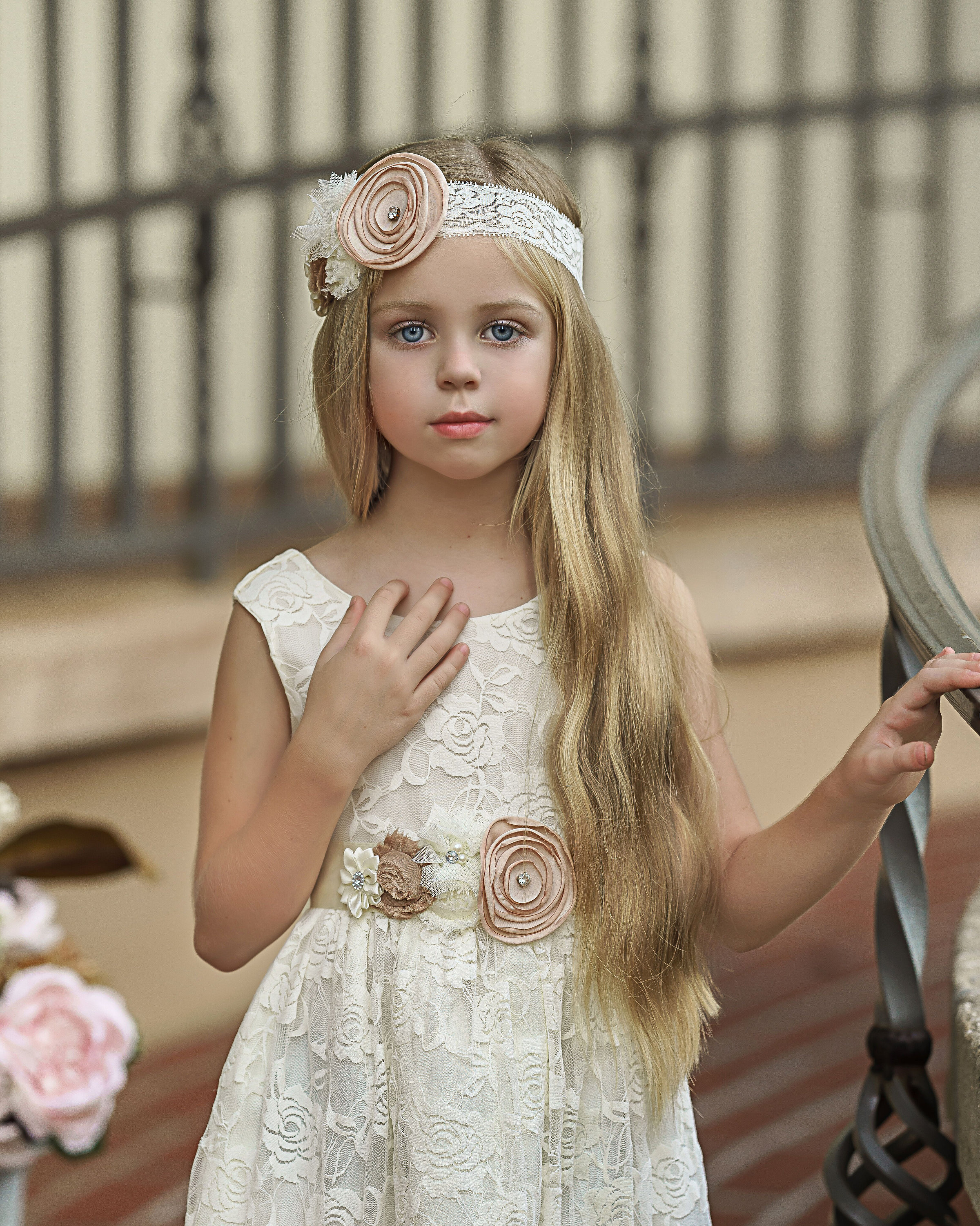Navy flower girl dress girl lace dress country flower girl Etsy
