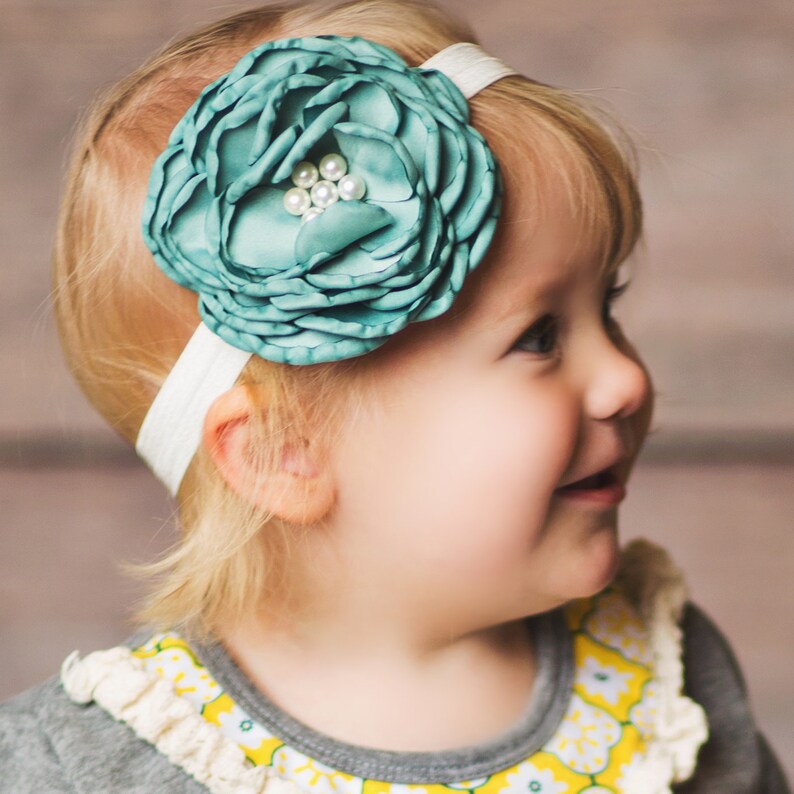 Red Baby Headband newborn Headbandbaby Headbandsflower Etsy