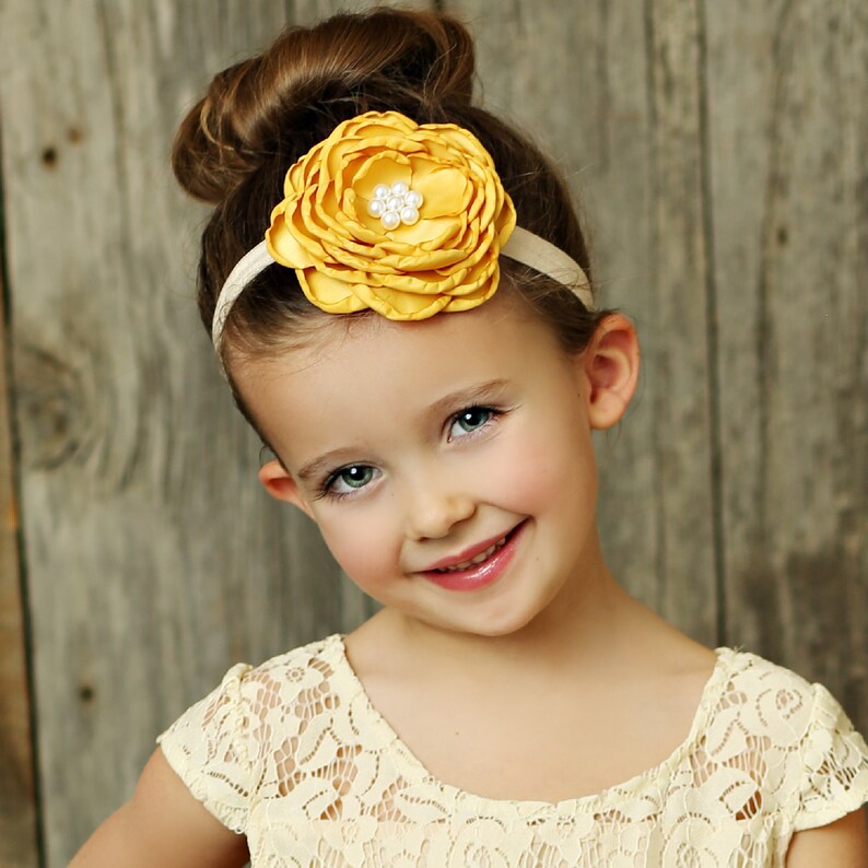 Red Baby Headband newborn Headbandbaby Headbandsflower Etsy