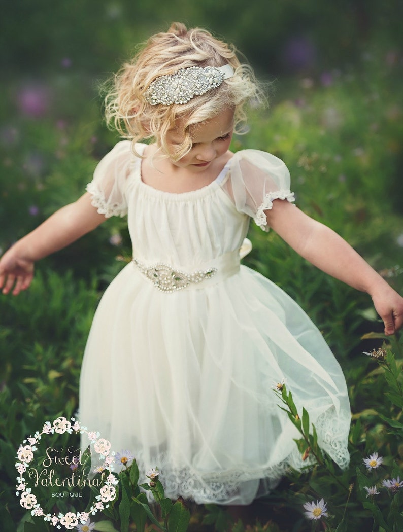 country wedding flower girl dresses
