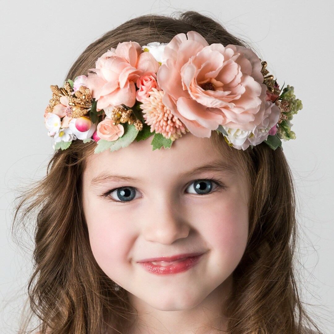 Spring Flower Crown, Flower Tiara, Floral Crown, Flower Halo, Bohemian