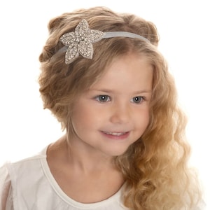 Baby headband, Rhinestone headband,Flower Girl Headband, Christening Headband, Baptism headband, Bling Headband, Newborn crystal Headband.