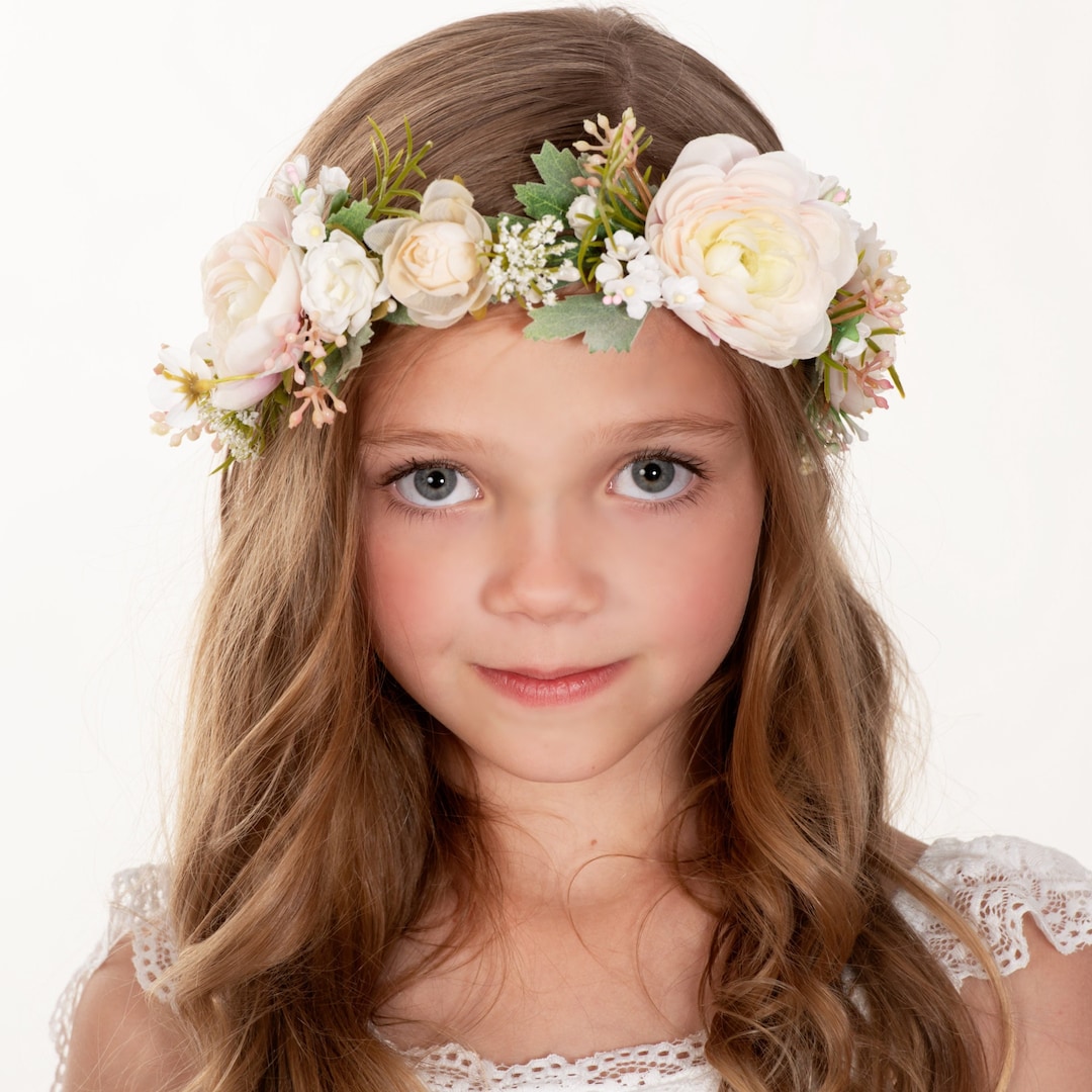 Spring Flower Crown, Flower Tiara, Floral Crown, Flower Halo, Bohemian