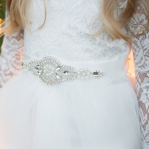 Strass schärpe, Brautgürtel, Brautgürtel, Strass strass Gürtel, Strass Gürtel, Untere Mädchen Schärpe, Kinder schärpe, Haarbänder